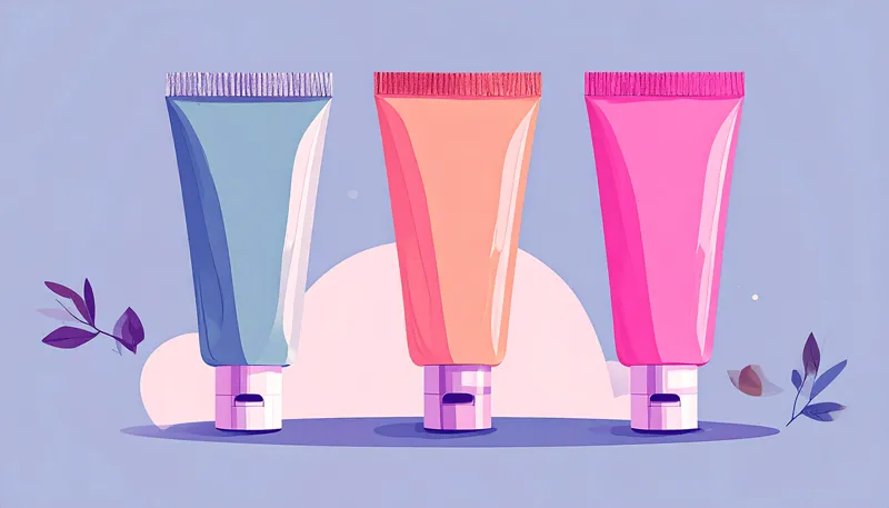 カラフルな絵の具のチューブ